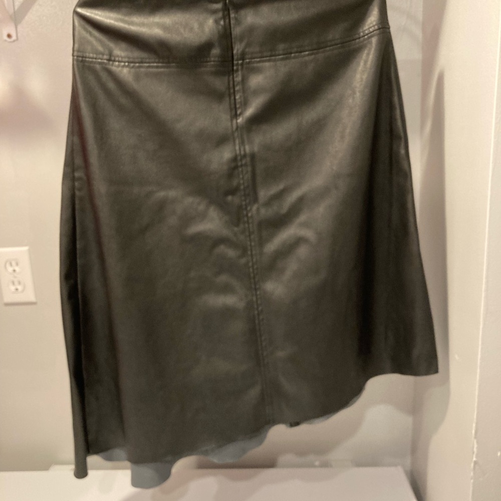 Worthington Faux Leather Asymmetrical Skirt - Picture 10 of 14